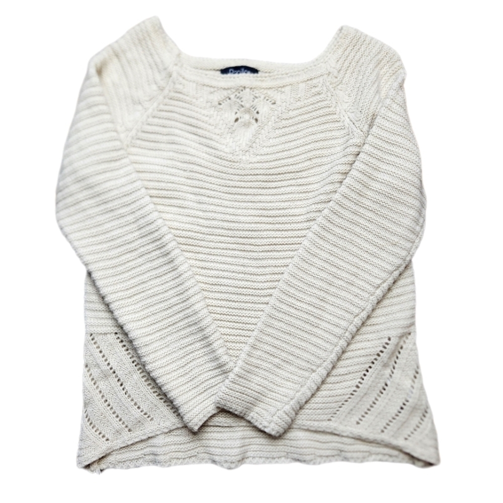 Papillon cream knit sweater Size M